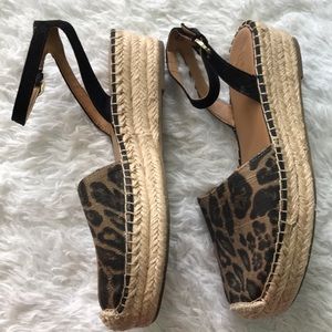 Franco Sarto Leopard Print Espadrilles